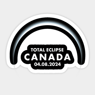 Total Solar Eclipse 2024 Canada Sticker